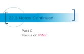 22.3 Notes Continued Part C Focus on PINK. Objectives Write names for ionic compounds.