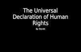 The Universal Declaration of Human Rights By: The UN.