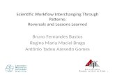 Scientific Workflow Interchanging Through Patterns: Reversals and Lessons Learned Bruno Fernandes Bastos Regina Maria Maciel Braga Antônio Tadeu Azevedo.
