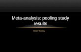 Simon Thornley Meta-analysis: pooling study results.