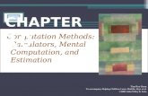 Computation Methods: Calculators, Mental Computation, and Estimation CHAPTER 10 Tina Rye Sloan To accompany Helping Children Learn Math9e, Reys et al.