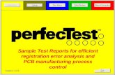 Sample Test Reports for efficient registration error analysis and PCB manufacturing process control.