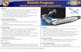 RASAR Program Real-time Autonomous Synthetic Aperture Radar Objective: Develop a