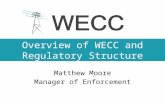 Overview of WECC and Regulatory Structure Matthew Moore Manager of Enforcement.