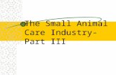The Small Animal Care Industry- Part III. Animal Rights Movement Not the same as Animal Welfare –Should not be used as if means the same as animal welfare.