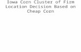 Iowa Corn Cluster of Firm Location Decision Based on Cheap Corn.