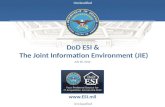 Unclassified DoD ESI & The Joint Information Environment (JIE) July 20, 2012 .