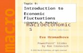 Macroeconomics fifth edition Eva Hromadkova PowerPoint ® Slides by Ron Cronovich CHAPTER NINE Introduction to Economic Fluctuations macro © 2002 Worth.