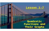 Lesson 1- 7 Quadratic Functions and Their Graphs.