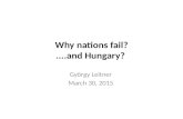 Why nations fail?....and Hungary? György Leitner March 30, 2015.