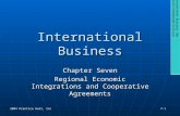 International Business Chapter Seven Regional Economic Integrations and Cooperative Agreements International Business 10e Daniels/Radebaugh/Sullivan 2004.