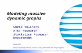 Modeling massive dynamic graphs Chris Volinsky AT&T Research Statistics Research Department Along with: Deepak Agarwal, Bob Bell, Corinna Cortes, Shawndra.