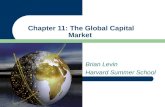 Brian Levin Harvard Summer School Chapter 11: The Global Capital Market.