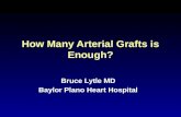 How Many Arterial Grafts is Enough? Bruce Lytle MD Baylor Plano Heart Hospital.