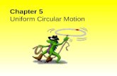 Chapter 5 Uniform Circular Motion. Chapter 5 Objectives (*vocab) 1. Centripetal Acceleration centripetal* uniform circular motion* period* formula for.