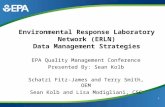 Environmental Response Laboratory Network (ERLN) Data Management Strategies 1 EPA Quality Management Conference Presented By: Sean Kolb Schatzi Fitz-James.