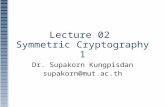 Lecture 02 Symmetric Cryptography 1 Dr. Supakorn Kungpisdan supakorn@mut.ac.th.