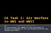 LO: To investigate the impact of new technology on methods of fighting in the air during the First and Second World Wars.