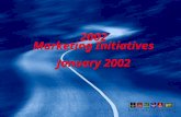 2002 Marketing Initiatives January 2002. Table of Contents u 2002 Marketing Plan/2001 Plan Review u Economic and Industry Forecast u Consumer and Technology.
