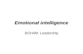 Emotional intelligence BOH4M: Leadership. Key Theorists Peter Salovey and John D. Mayer –defined the concept Daniel Goleman –applied it to leadership.