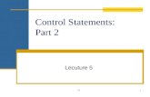 Control Statements: Part 2 Lecuture 5 321. OBJECTIVES The essentials of counter-controlled repetition. To use the for and do…while repetition statements.