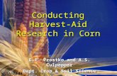 Conducting Harvest-Aid Research in Corn E.P. Prostko and A.S. Culpepper Dept. Crop & Soil Science University of Georgia WSSA 2004.