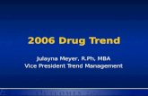 2006 Drug Trend Julayna Meyer, R.Ph, MBA Vice President Trend Management.