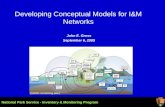 National Park Service - Inventory & Monitoring Program Developing Conceptual Models for I&M Networks John E. Gross September 6, 2005 (SWAN monitoring plan)