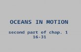OCEANS IN MOTION second part of chap. 1 16-31. OCEANS IN MOTION waves, tides, and currents.