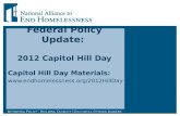 Federal Policy Update: 2012 Capitol Hill Day Capitol Hill Day Materials: .