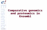 Comparative genomics and proteomics in Ensembl Sep 2006.