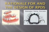REMOVABLE PARTIAL DENTURE (RPD)  An RPD is an appliance which restores a partial loss of natural teeth and tissues, and which receives its retention.
