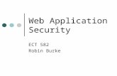 Web Application Security ECT 582 Robin Burke. Outline SSL Web appliation flaws configuration application design implementation state management command.