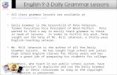 All class grammar lessons are available at  Daily Grammar is the brainchild of Pete Peterson, former Executive.