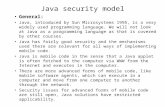 Java security model General: Java, introduced by Sun Microsystems 1995, is a very widely used programming language. We will not look at Java as a programming.