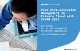 From Virtualization Management to Private Cloud with SCVMM 2012 Dan Stolts Sr. IT Pro Evangelist Microsoft Corporation .