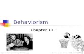 Behaviorism Chapter 11 //.