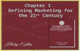 Copyright © 2003 Prentice-Hall, Inc. 1-1 Chapter 1 Defining Marketing for the 21 st Century.