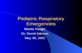 Pediatric Respiratory Emergencies Moritz Haager Dr. David Johnson May 09, 2002.