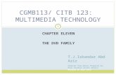 CHAPTER ELEVEN THE DVD FAMILY T.J.Iskandar Abd Aziz Adapted from Notes Prepared by: Noor Fardela Zainal Abidin Revised on Sept 2012 1 CGMB113/ CITB 123: