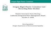 Oregon Rigid Plastic Containers Oregon Rigid Plastic Container Law Recycling Rate Decline Plastics Interested Party Meeting California Integrated Waste.