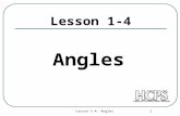 Lesson 1-4: Angles 1 Lesson 1-4 Angles. Lesson 1-2: Segments and Rays 2 Ray Definition: ( the symbol RA is read as “ray RA” ) How to sketch: How to name: