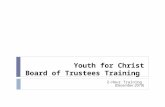 Youth for Christ Board of Trustees Training 2-Hour Training (December 2010)