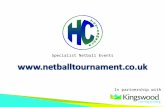 Specialist Netball Events In partnership with. Welcome.