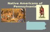 Native Americans of Pennsylvania Algonquian Jerry Hunter, a native of Lac-Simon indian Reservation and wearing Algonquin traditional dresses and paint,