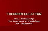 THERMOREGULATION Ginus Partadiredja The Department of Physiology UGM, Yogyakarta.