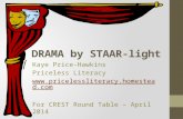 DRAMA by STAAR-light Kaye Price-Hawkins Priceless Literacy  For CREST Round Table – April 2014.