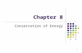 Chapter 8 Conservation of Energy 1. Energy Review Kinetic Energy Associated with movement of members of a system Potential Energy Determined by the configuration.