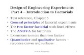 DOX 6E Montgomery1 Design of Engineering Experiments Part 4 – Introduction to Factorials Text reference, Chapter 5 General principles of factorial experiments.