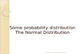 Some probability distribution The Normal Distribution 9/4/1435 هـ Noha Hussein Elkhidir.